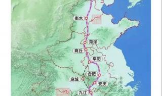 京九高铁最新线路图